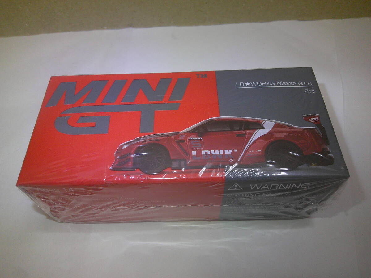 TSM MINIGT 1/64 LB WORKS NISSAN GT-R R35 RED TYPE2 REAR WING VER3