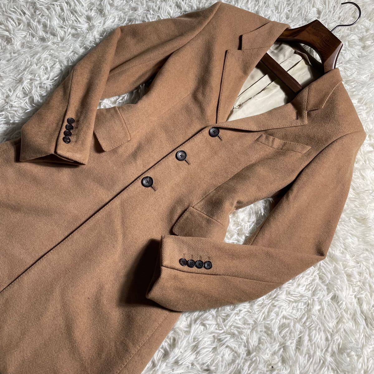 Paul Smith Collection キャメル100% チェスターコート Paul Smith Collection キャメル100% チェスターコート Paul Smith