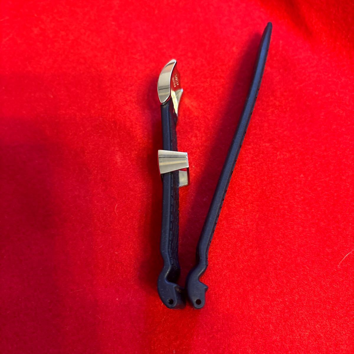 セイコーガランテ純正シリコンラバーベルト、バックル、遊環セット新品 _4