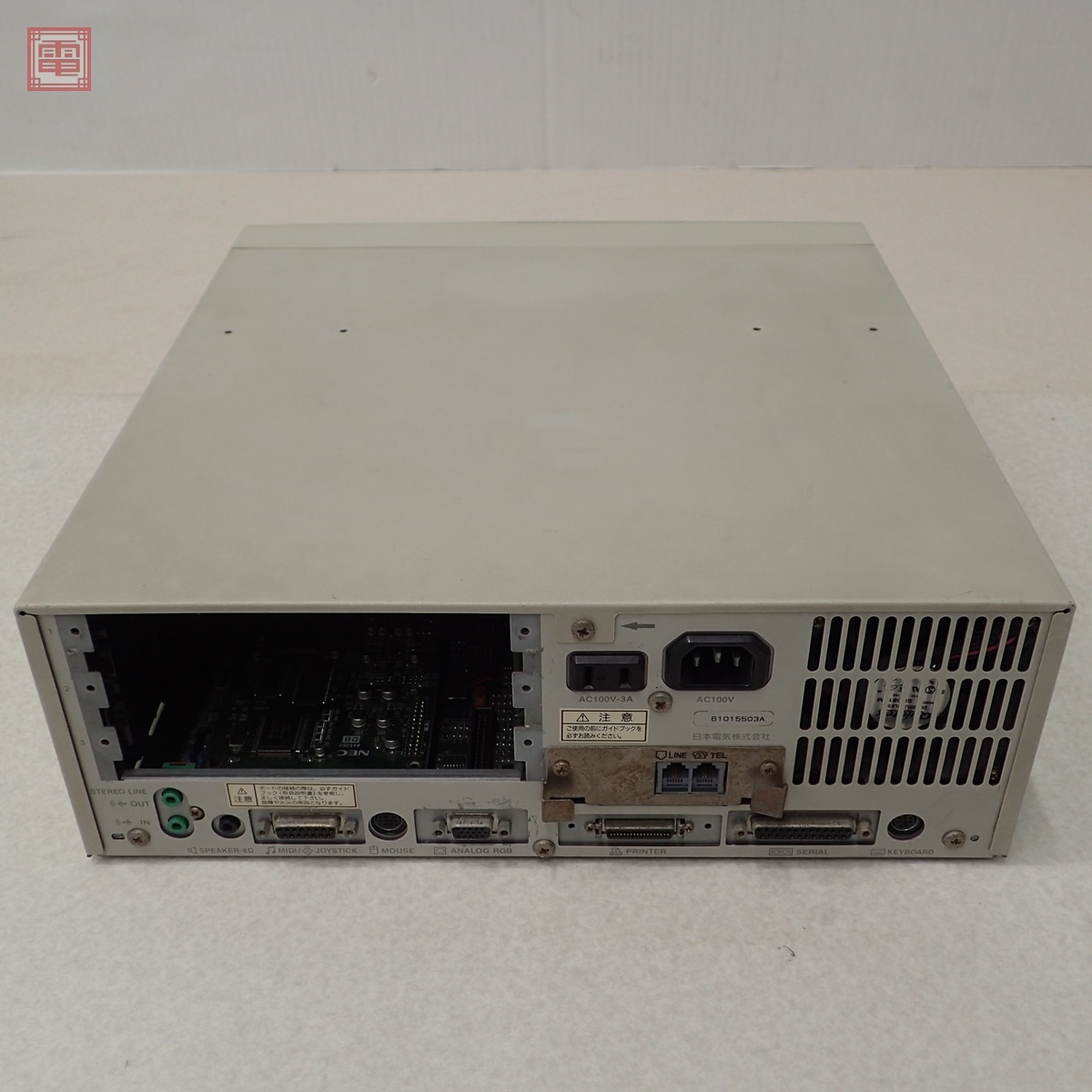 動作品 NEC PC-9821Cx13 本体のみ CPU(AMDK6-2 333AFR)付 HDD無し 日本