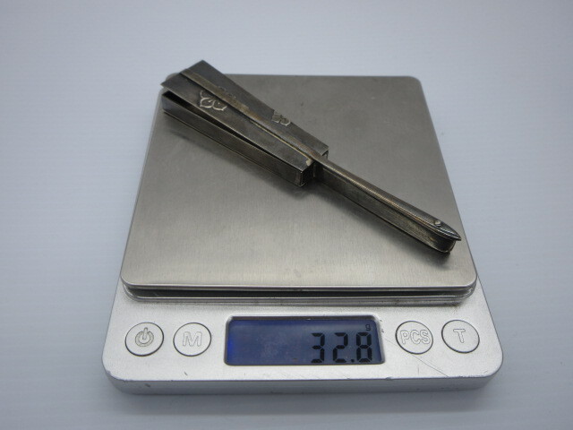 時代 銀製品 32.5g 【宮本商工製 銀製 楊枝入 在銘】11.3cm_2