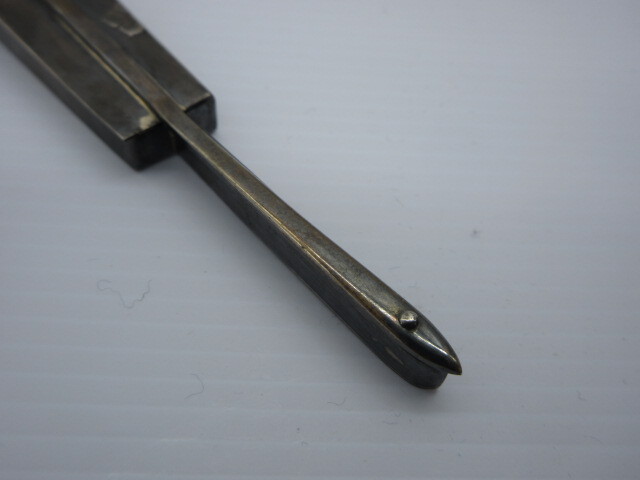 時代 銀製品 32.5g 【宮本商工製 銀製 楊枝入 在銘】11.3cm_4