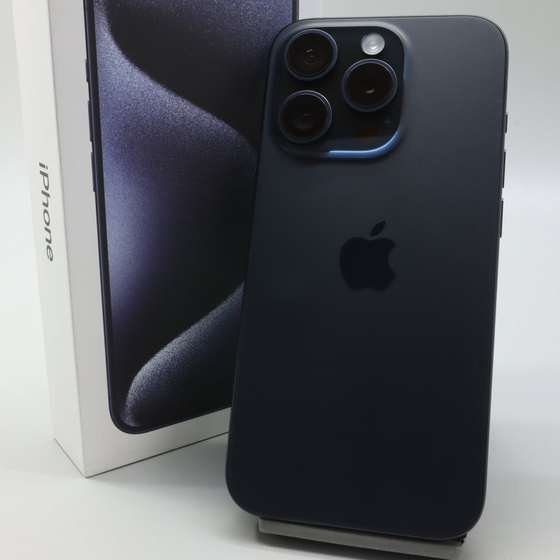 Apple iPhone15 Pro 128GB A3101 3M437J/A ブルーチタニウム バッテリ100% ■SIMフリー★Joshin1971【1円開始・送料無料】_1