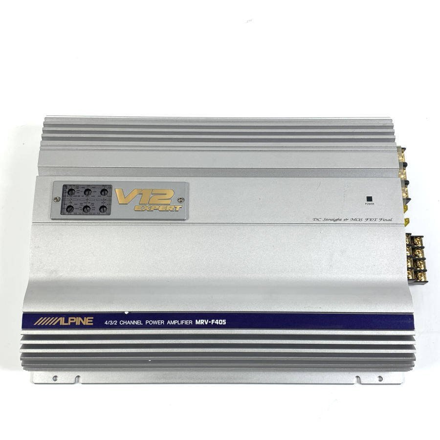 クリアランス特販 アルパイン MRV-F545 4chパワーアンプ 取り扱い説明