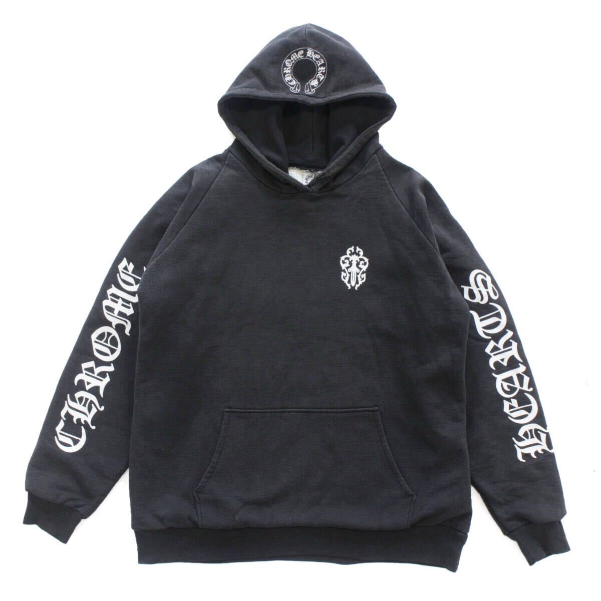 90s USA製 初期 クロムハーツ パーカー CAMBERボディ 黒 M(トップス 