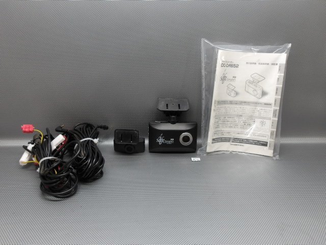 中古 COMTEC コムテック DC-DR652 前後2カメラ ドライブレコーダー ドラレコ (棚365-D302)