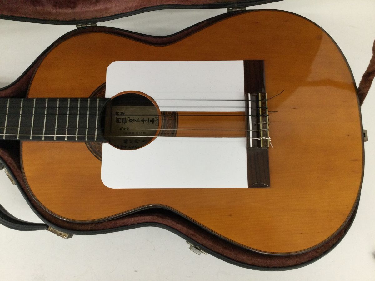【美品】阿部ガット手工品 昭和47年 特三号 65 クラシックギター ○営TT206-170 昭和44年 特製 阿部ガット手工品 製作者 穂川利彦 全音