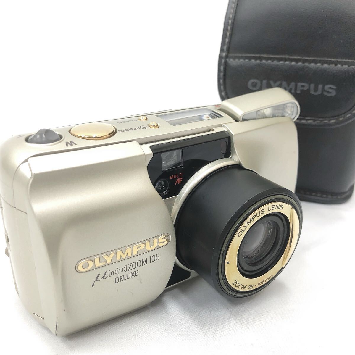 【動作確認済】OLYMPUS mju zoom 105deluxe ケース付き シャッターOK/OLYMPUS μ mju: ZOOM 105 DELUXE オリンパス ミュー