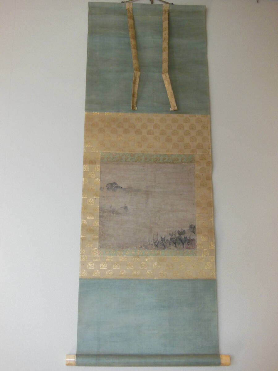相阿弥／山水図 文化遺産オンライン 古書 掛軸 富士山遠望山水画(富嶽
