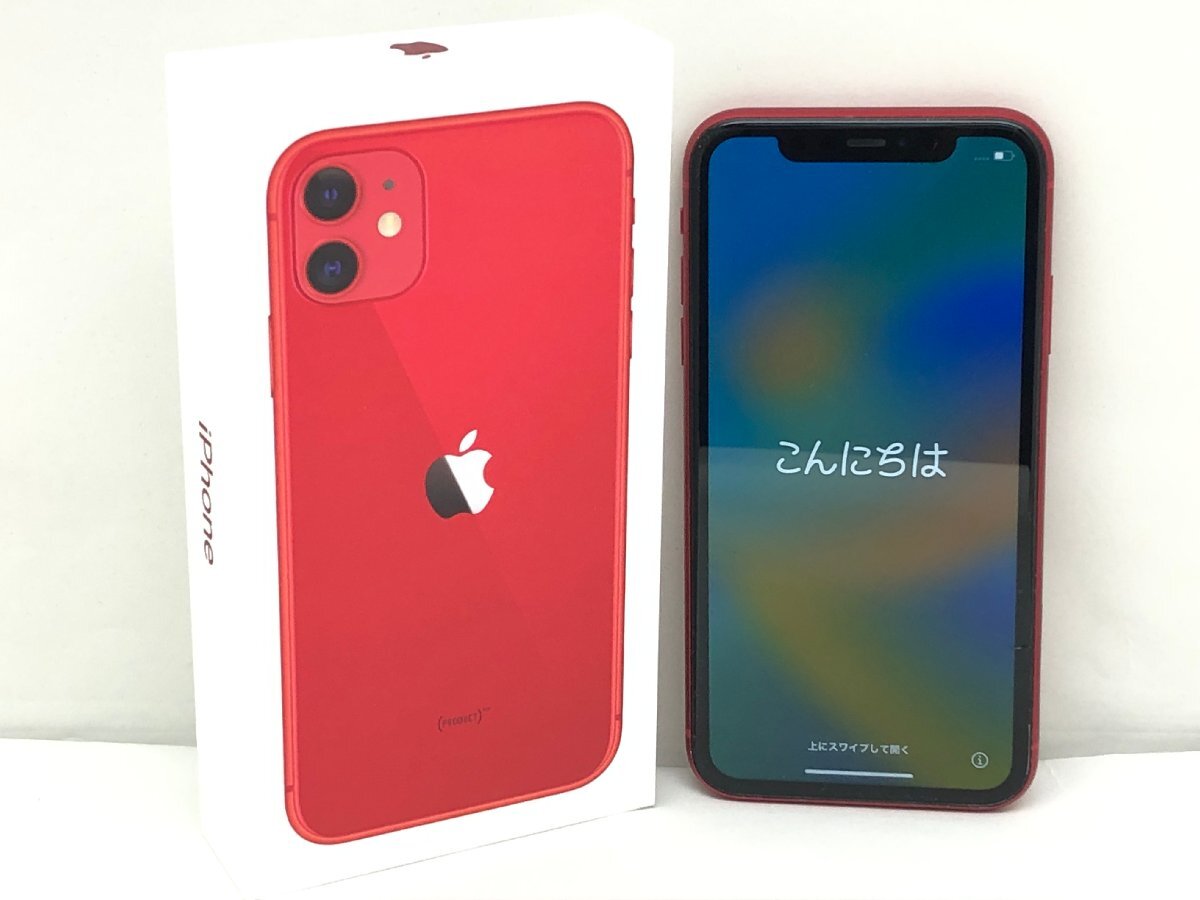 Apple iPhone 11 128GB A2221 SIMフリー 初期化済み 中古【UC010113】◎