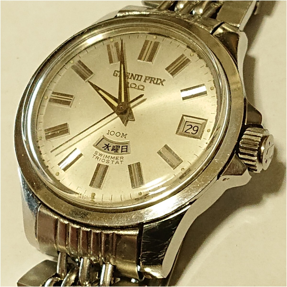ORIENT 】 GRAND PRIX 100 SWIMMER 100M TRIOSTAT AUTOMATIC 