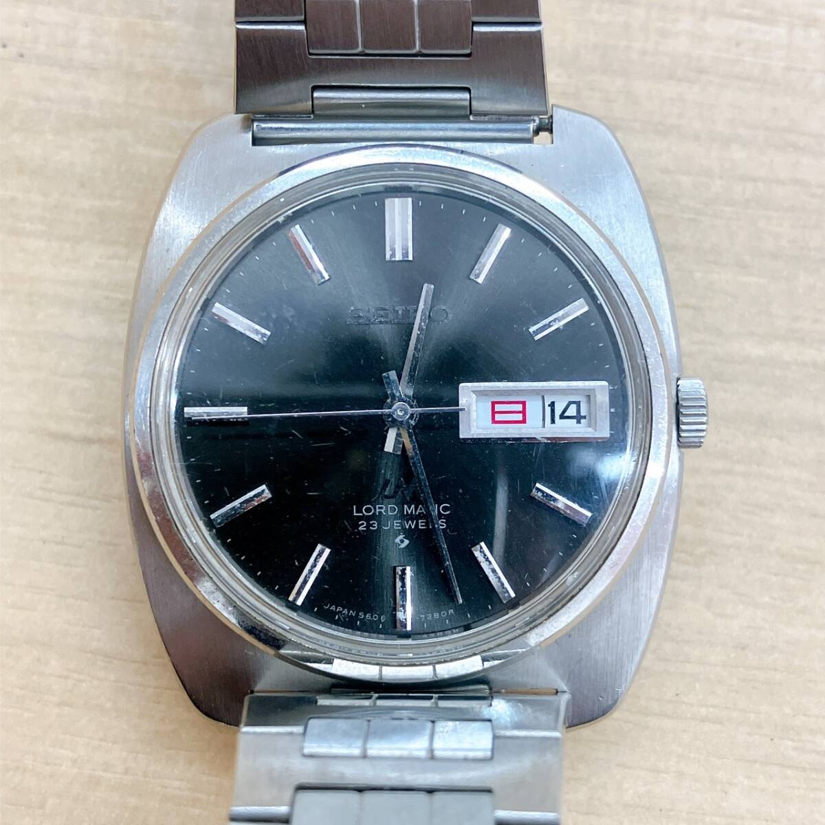 SEIKO　セイコーロードマチック　デイデイト　23石　5606-7130 売り切り】SEIKO セイコー ロードマチック LM 5606-7130 黒文字盤 23石