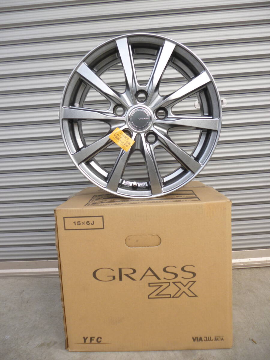 無限　ＭＵＧＥＮ　15インチ　6.5ＪＪ　① メーカー不明 社外AW 2本のみ 14×6J OFF35 PCD100 4穴 195/60R14
