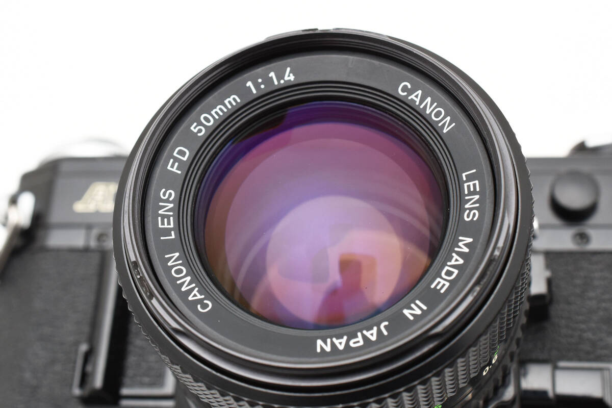 キャノン Canon AE-1 ブラック + NEW FD 50mm F1.4 《シャッター鳴き 