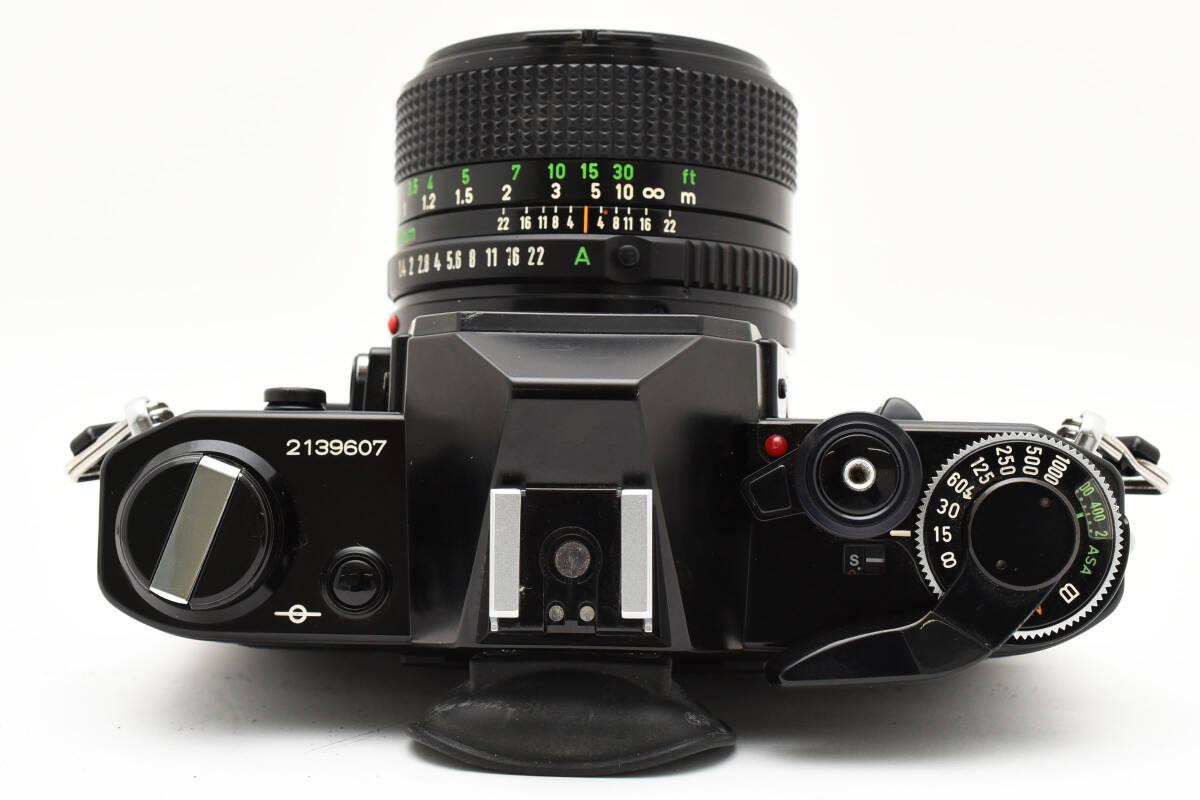 キャノン Canon AE-1 ブラック + NEW FD 50mm F1.4 《シャッター鳴き 