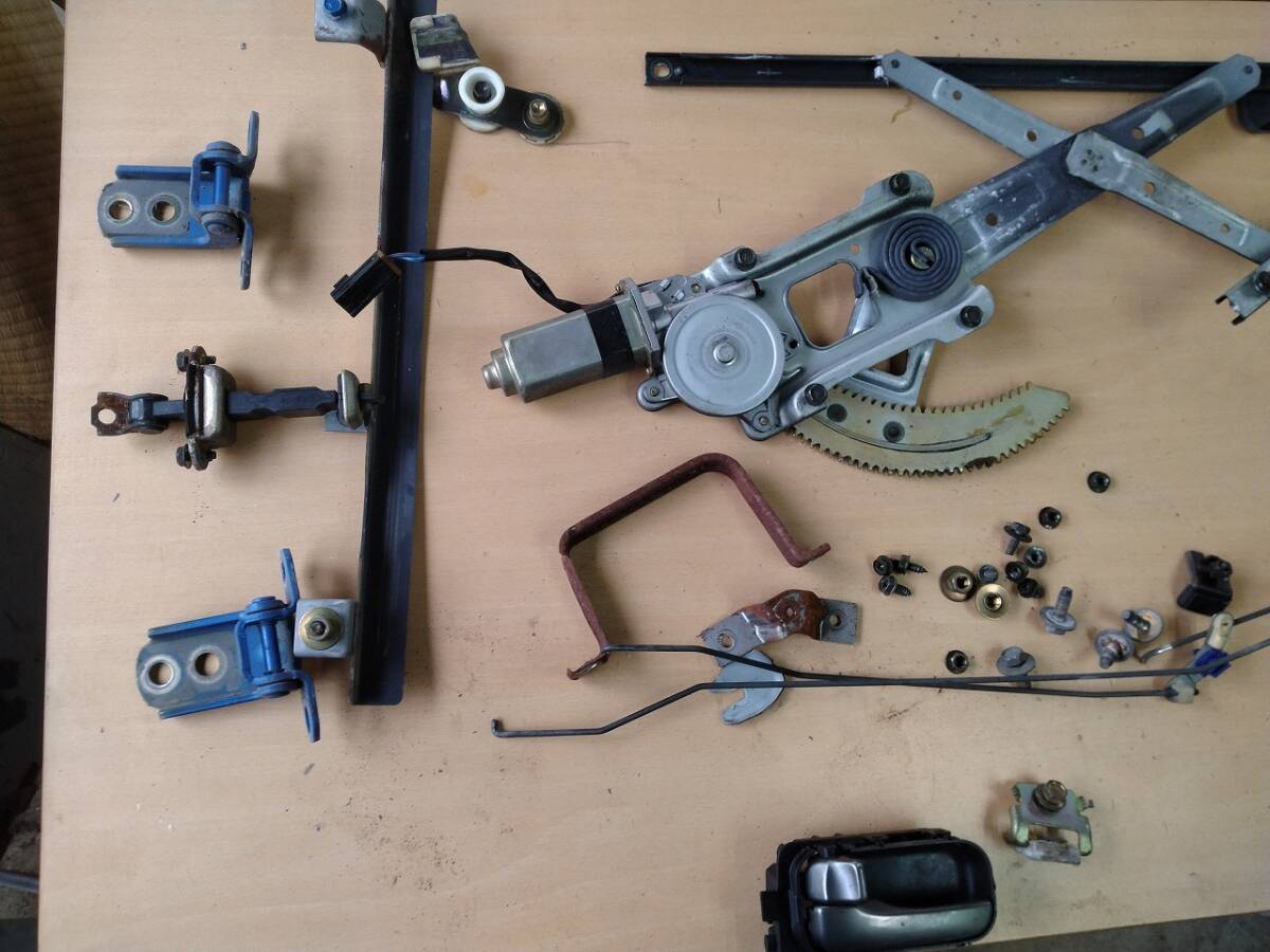 GF-S15 左ドア 助手席 ドア内部部品 純正パワーウィンドウ
