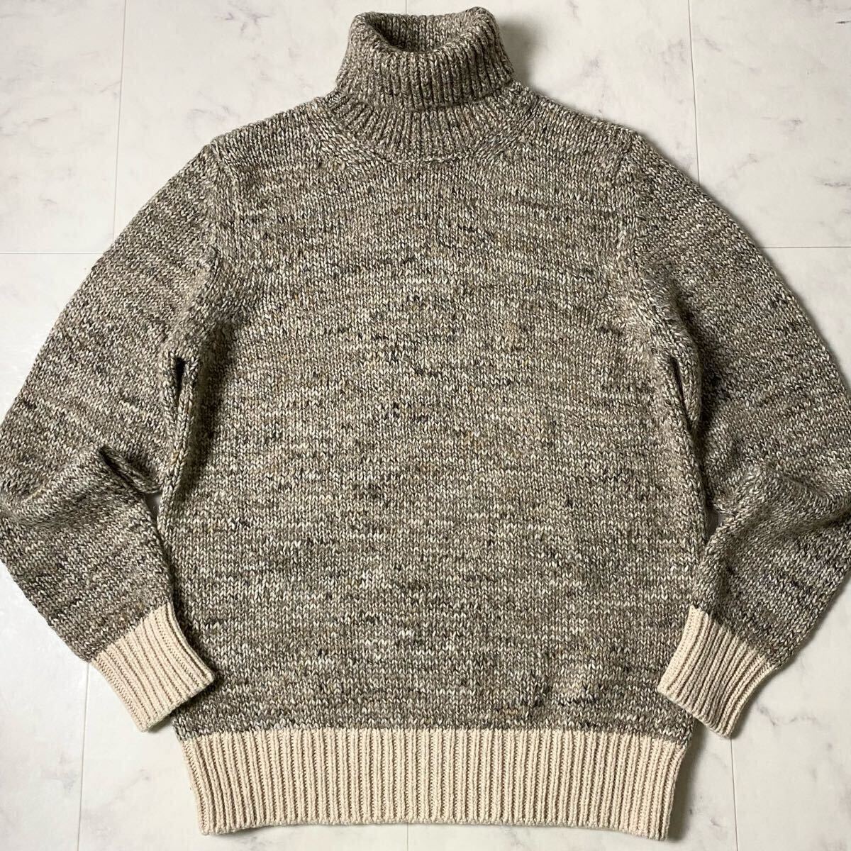 未使用級/XLサイズ○モンクレール MONCLER MAGLIONE TRICOT ミックス糸 