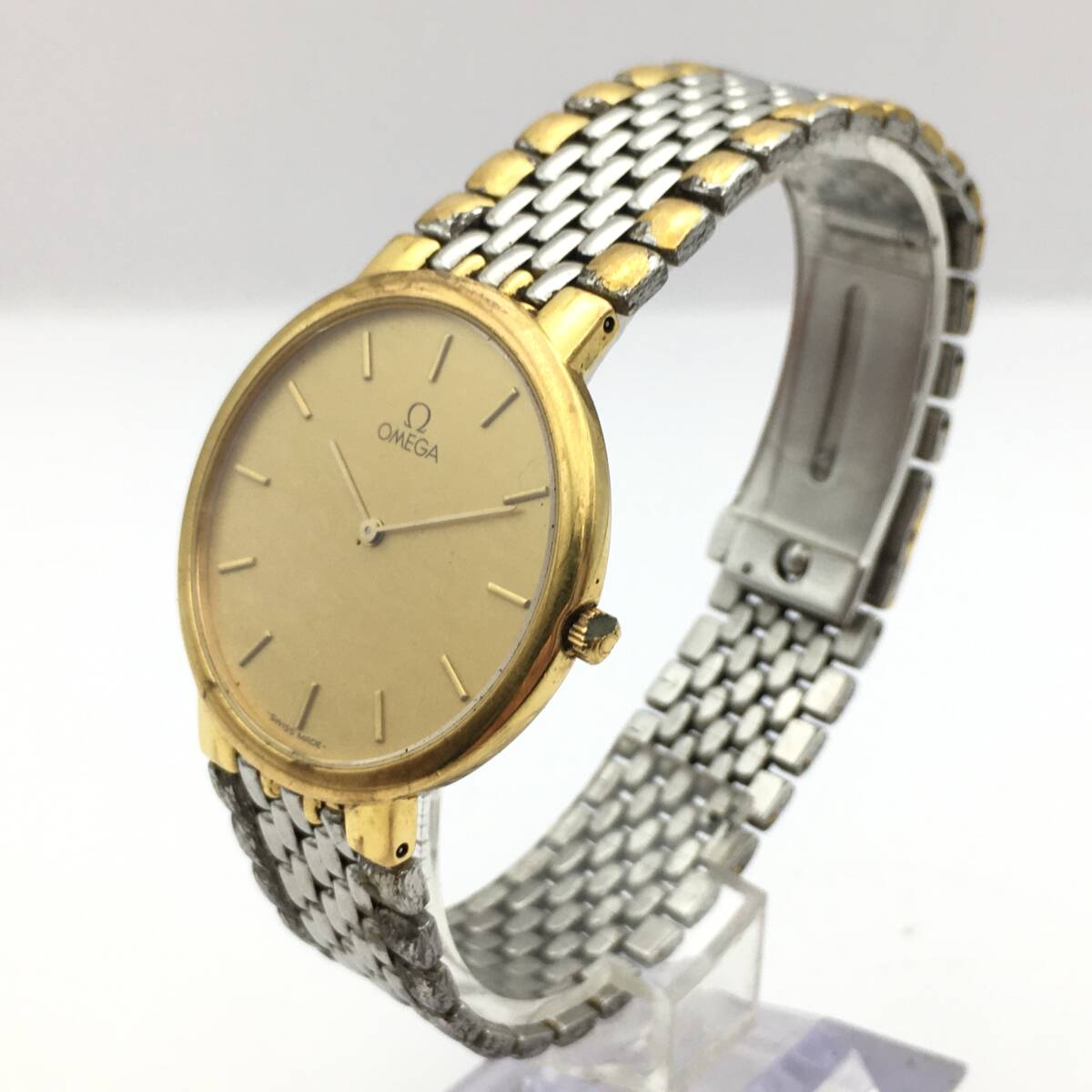 ○K2412-183 OMEGA/オメガ De Ville デビル 2針 メンズ クォーツ 