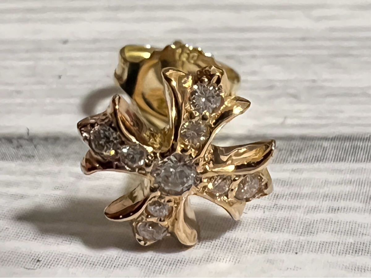 CHROME HEARTS クロムハーツ スタッドクロスCH プラス9ポイント パヴェ