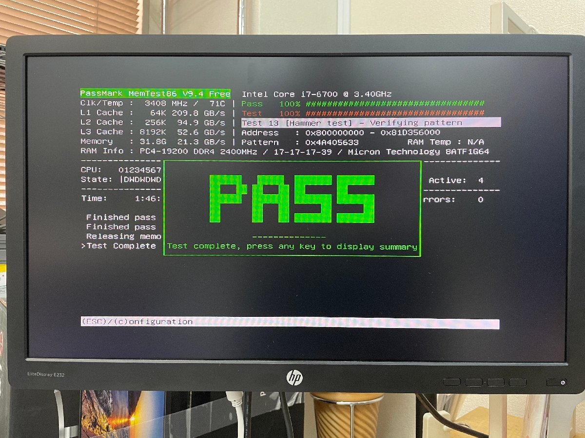 【BIOS起動確認済み／中古／４台セット】OptiPlex 5050（Core i7-6700, RAM32GB, SSD/HDD無し）★本体＆ACケーブル_10