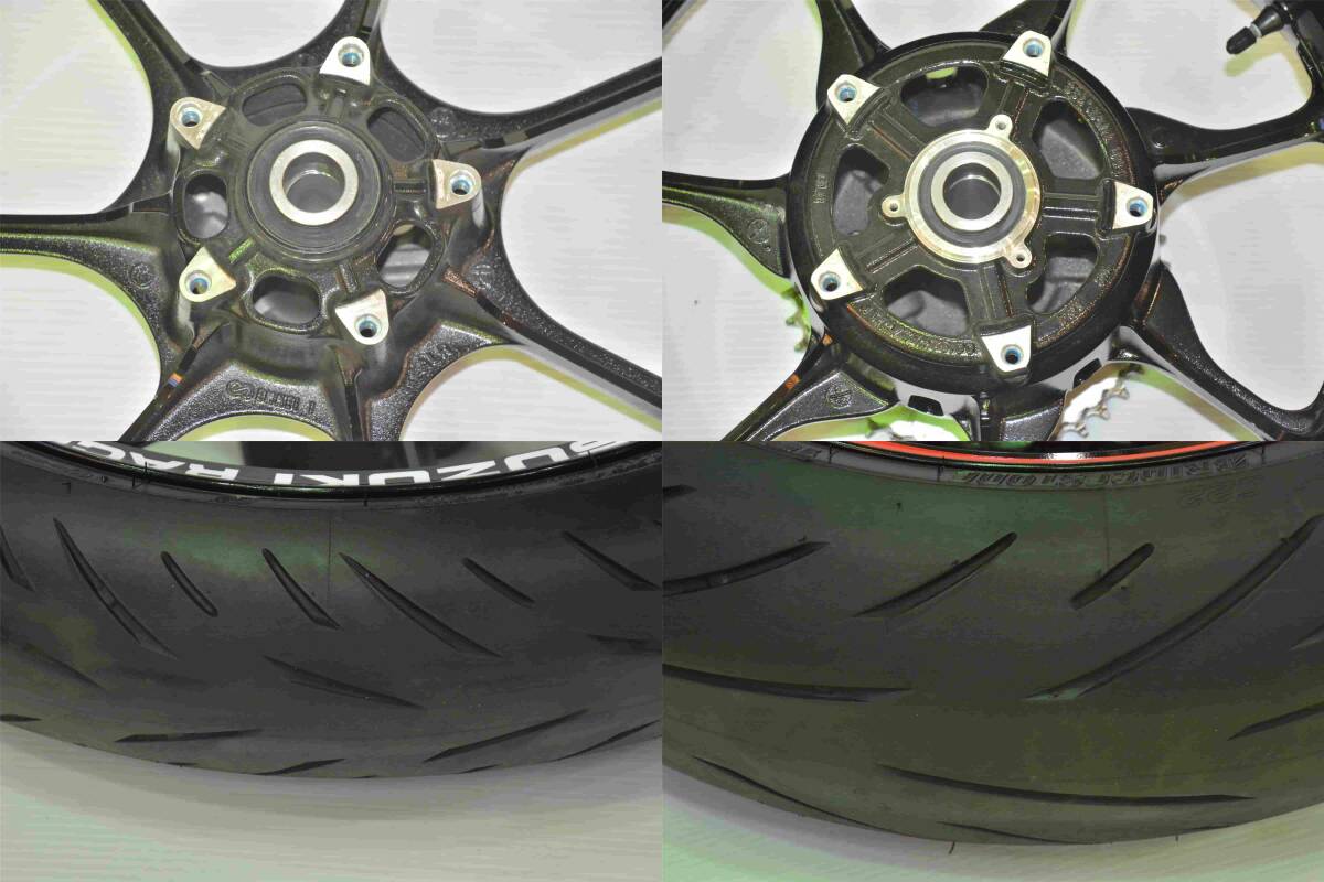 新型ハヤブサ 純正ホイル＆タイヤ付き 売り切り EJ11A GSX1300R 隼 現行モデル外し 2022年（令和４年式） 走行4,556kmから外した美品_9