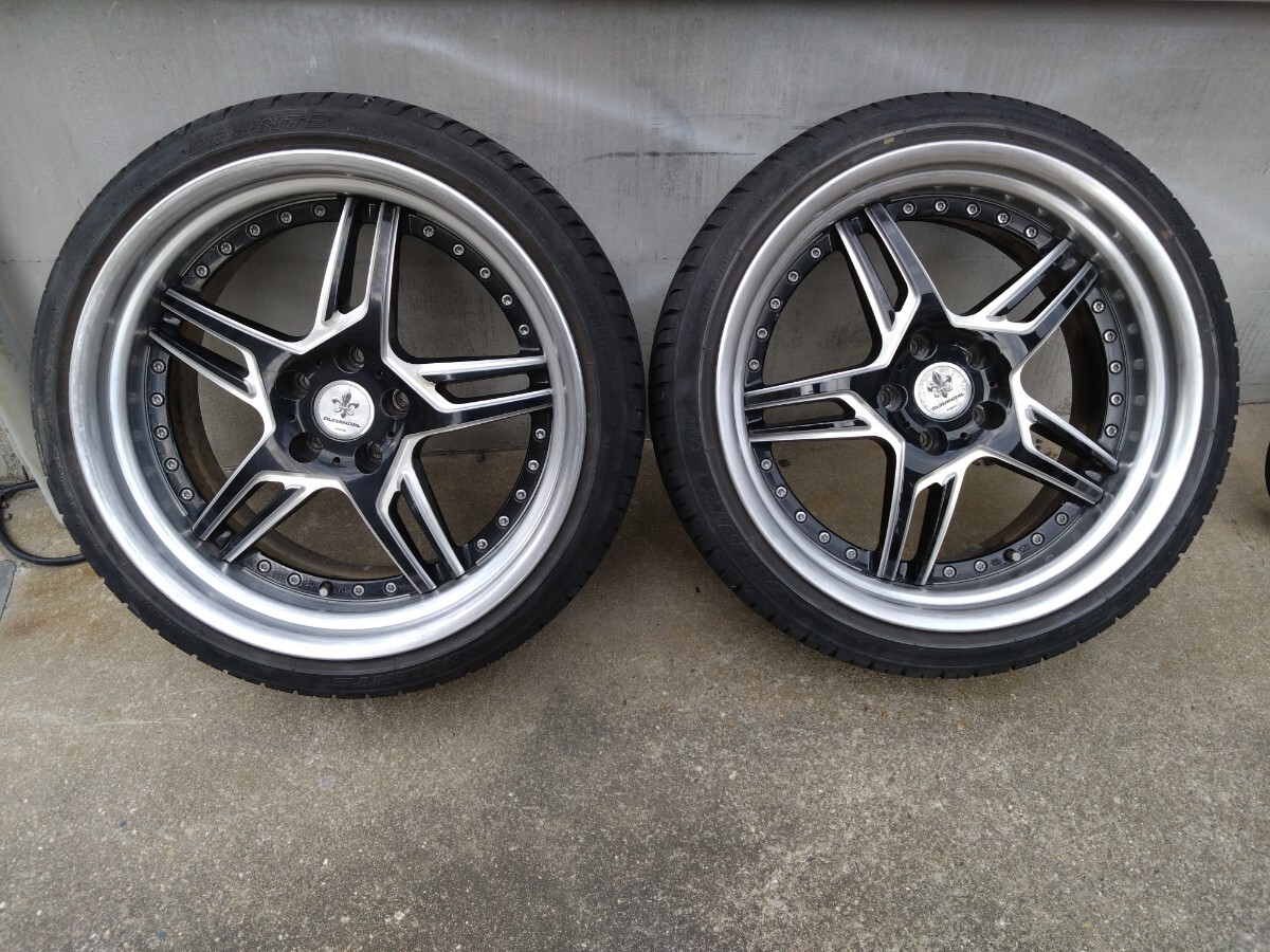 ☆1円売切!希少オフセット!深リム! 9.5j +15 WORK ワーク デュランダル 