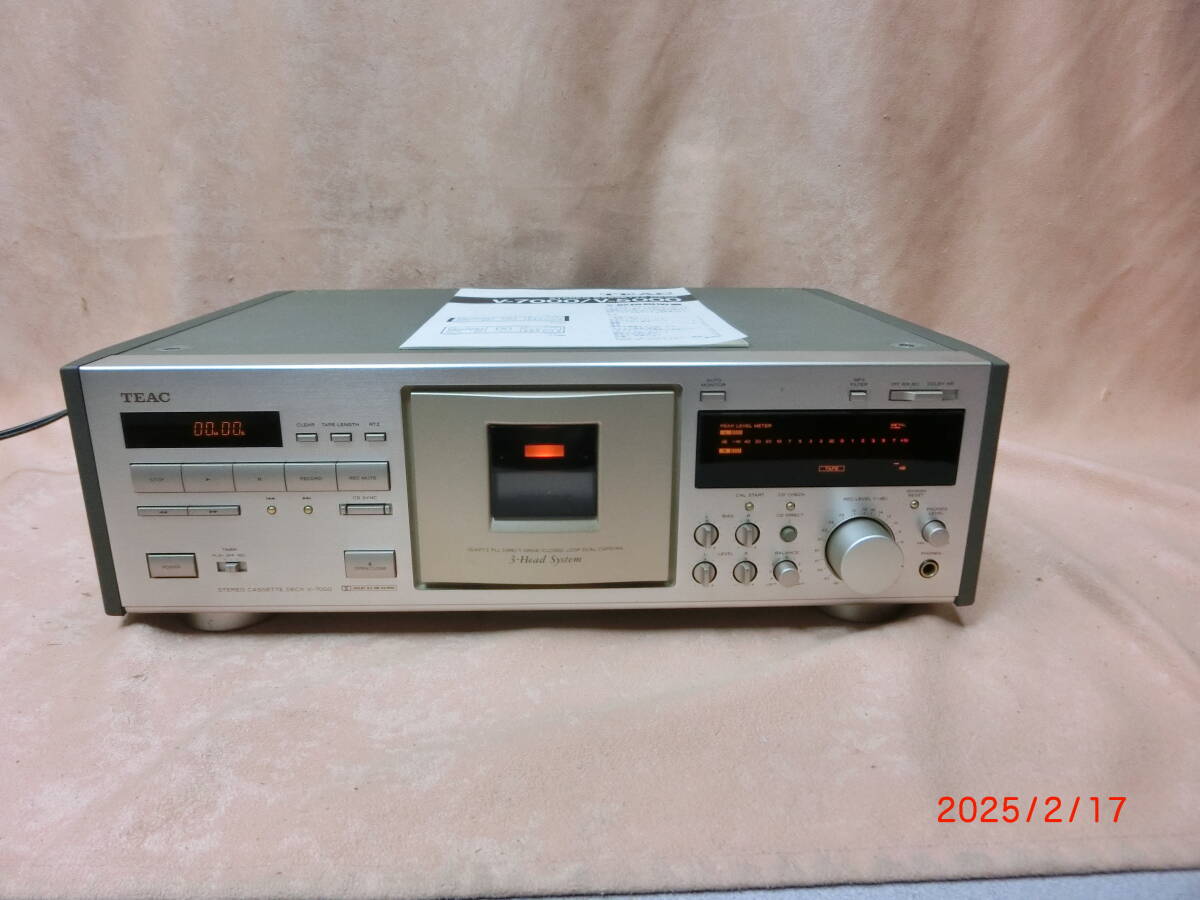 中古品) カセットデッキ TEAC V-7000 動作品 カセットデッキ 家電、AV