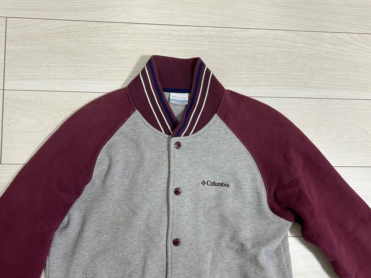 ★Columbia コロンビア スウェット 裏起毛 スタジャン ブルゾン Mサイズ★_2