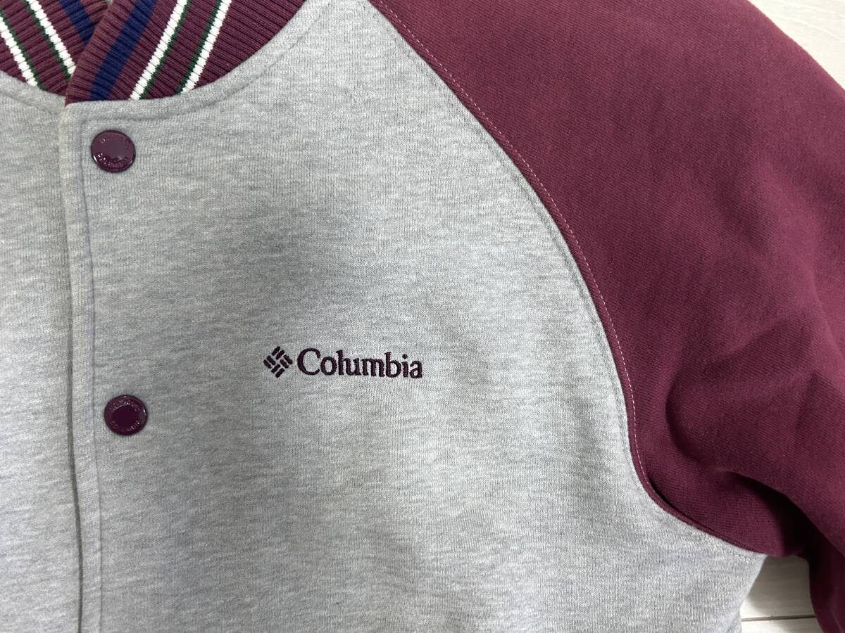 ★Columbia コロンビア スウェット 裏起毛 スタジャン ブルゾン Mサイズ★_3