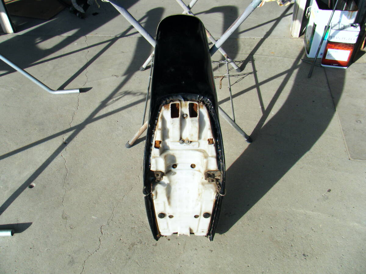3段シートRZ250RZ350暴走族4L3爆走族4U0旧車2ストエナメルタックロールシート族車三段シート_4