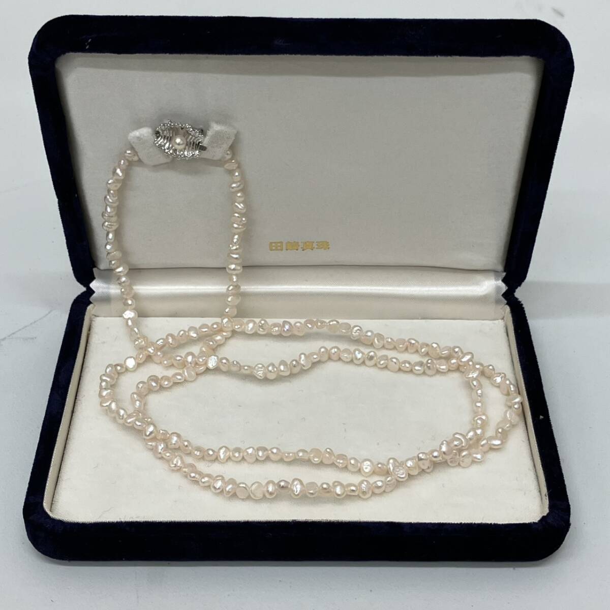 I4-025【田崎真珠 バロックパールネックレス 4mm】保証書付 TASAKI