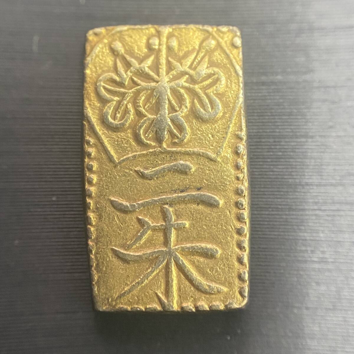 1880 天保二朱金 1.6g 天保二朱判金 二朱金 古銭 日本古銭 旧硬貨 日本