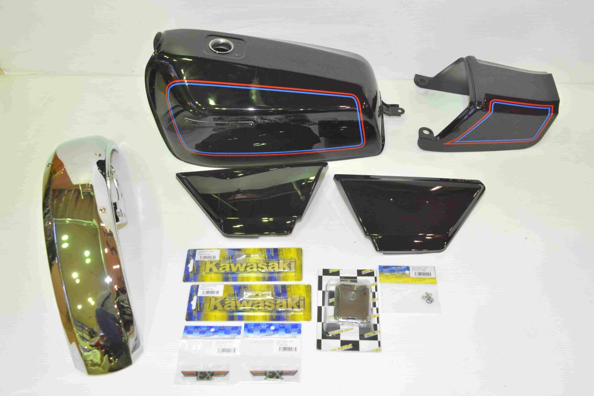 ラスト！Z400FX 希少！E1後期エボニーブラック 外装フルセット 新品/売切り PMC含む新品付属品多数 Fフェンダー新品他 Z550FX Z400J Z500FX_1