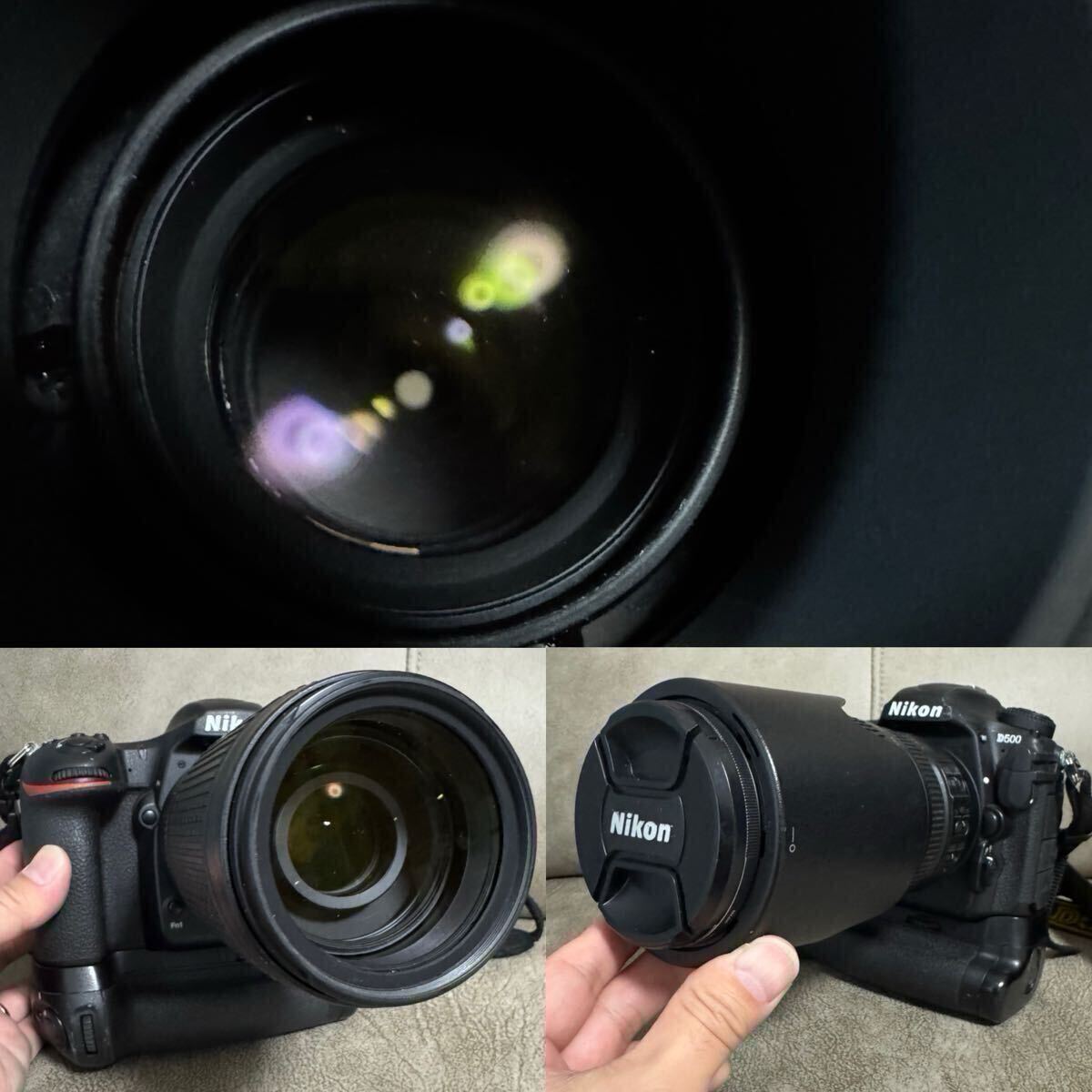 売切1円スタート Nikon ニコン D500 MB-D17 マルチパワーバッテリーパック AF-S NIKKOR 70-300mm 1:4.5-5.6 G ED VR HB-36 XQD 32GB 現状品_9