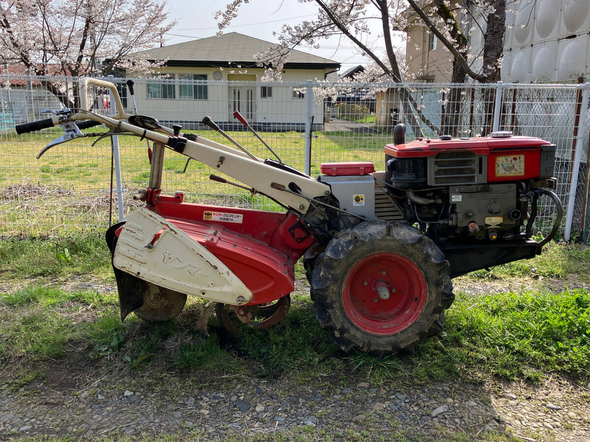 【直接お引き取り限定】耕運機 ヤンマーディーゼル YH70 クランク始動 現状受け渡し_2
