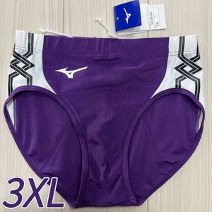 ミズノ　女子陸上レーシングショーツ　3XLサイズ　パープル×ホワイト　新品
