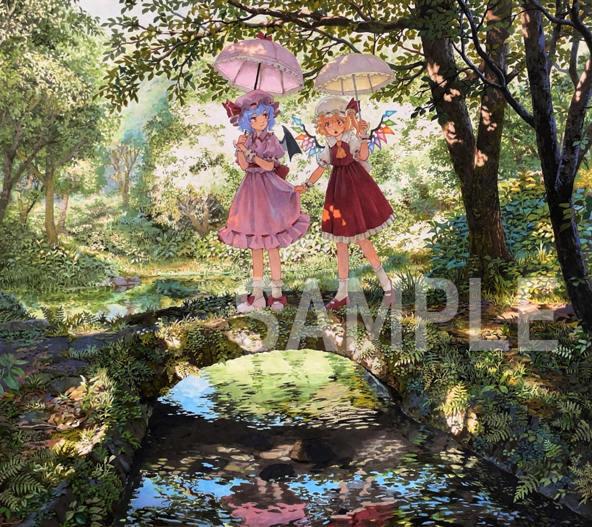 同人 東方 手描きイラスト 『レミリア・スカーレット』『フランドール