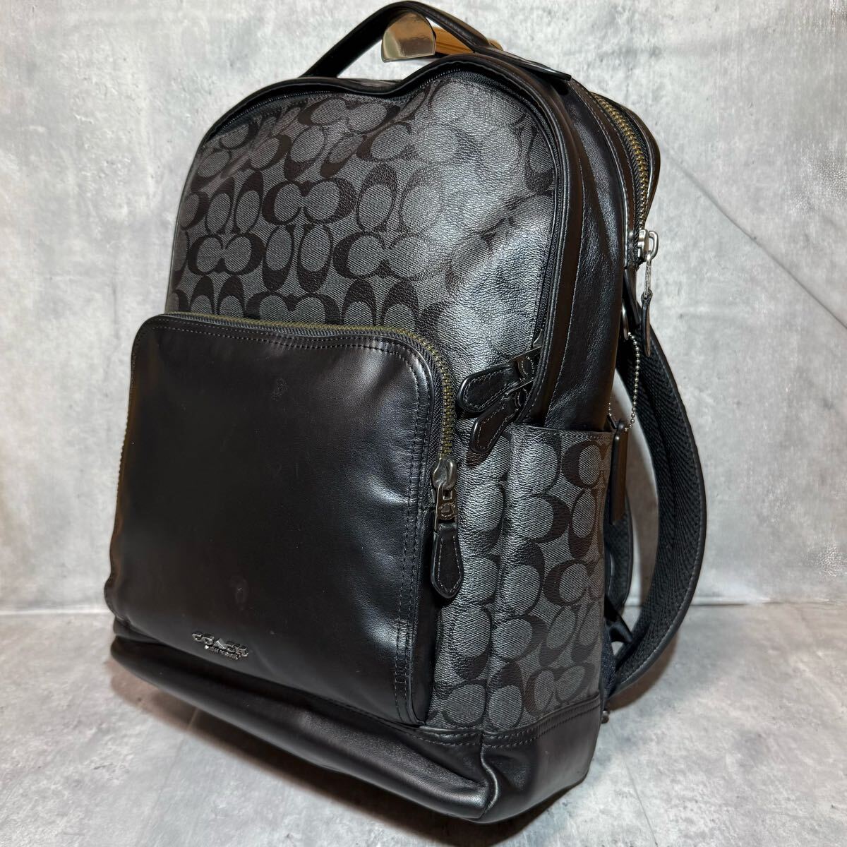 ☆極美品/大容量☆ COACH コーチ リュック バックパック シグネチャー