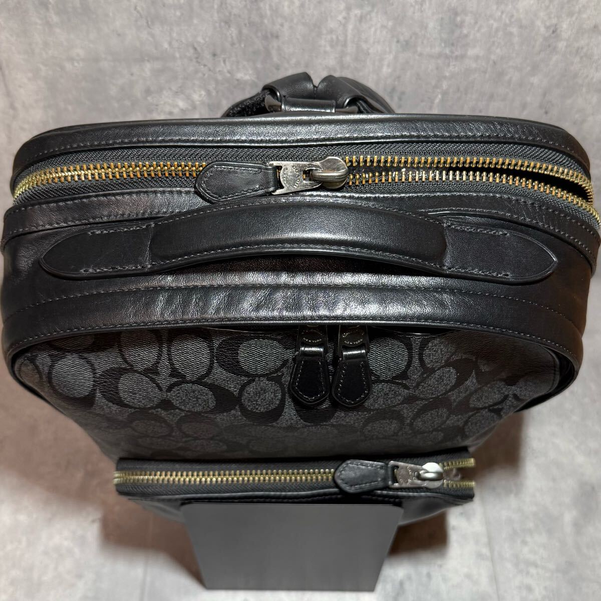 ☆極美品/大容量☆ COACH コーチ リュック バックパック シグネチャー