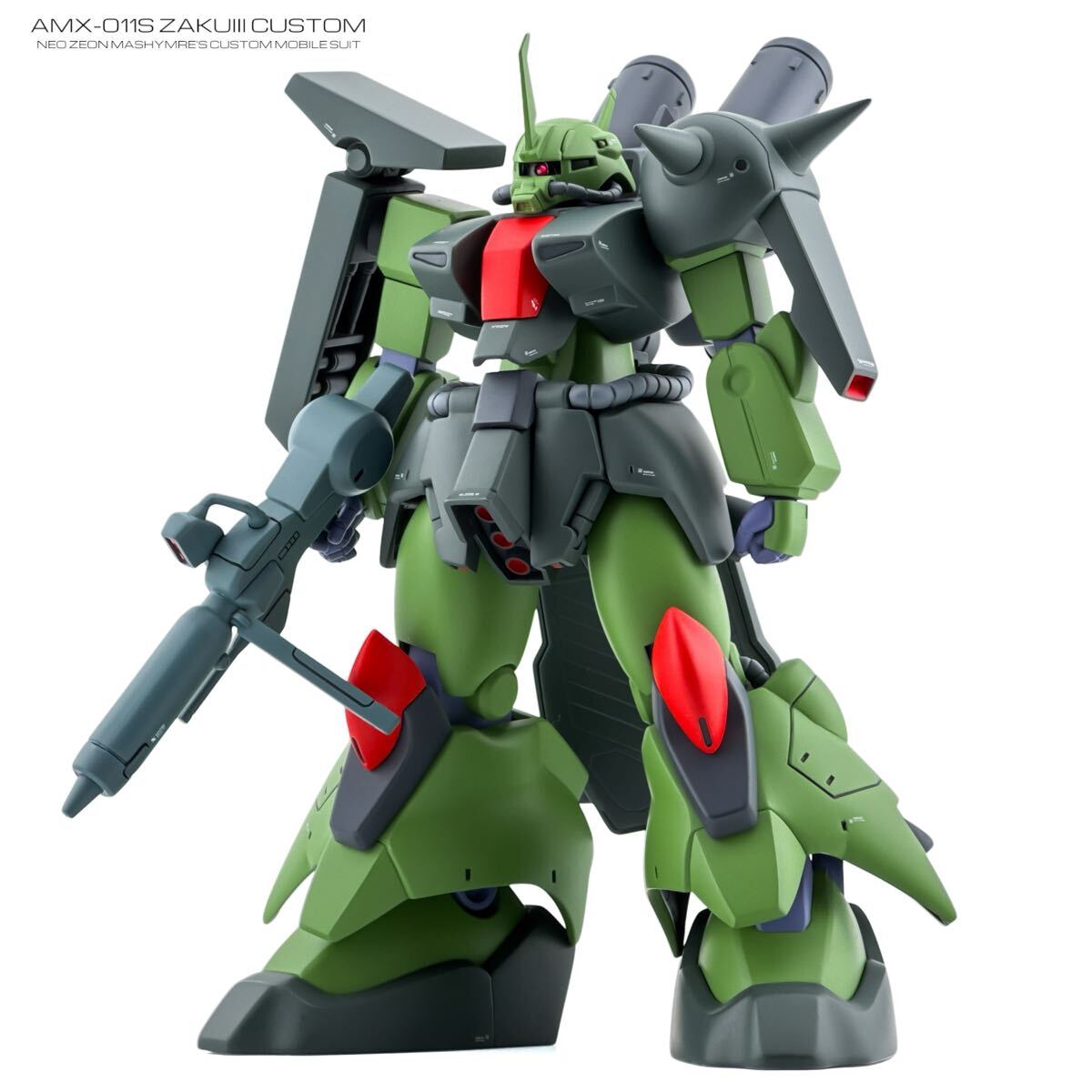 HG 1/144 AMX-011S ザクIII改 改修塗装済 完成品 ガンプラ_1