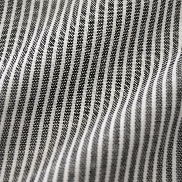 新品 チュウベイ 25SS 洗える コットン オックス ストライプ ジャケット M 黒 白 【CH1451082_79_M】 春夏 CHUBEI オックスフォード メンズ_8