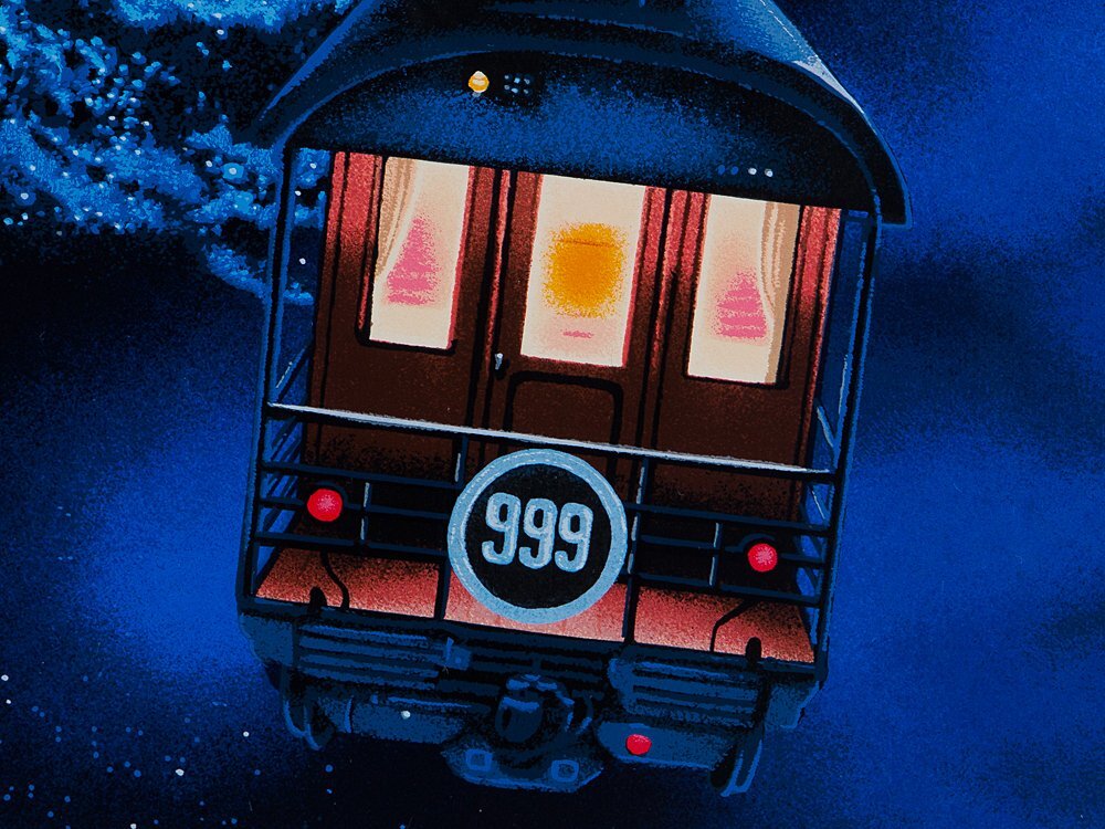 五】真作 松本零士 『銀河鉄道999～母なるアンドロメダへ～』 シルク