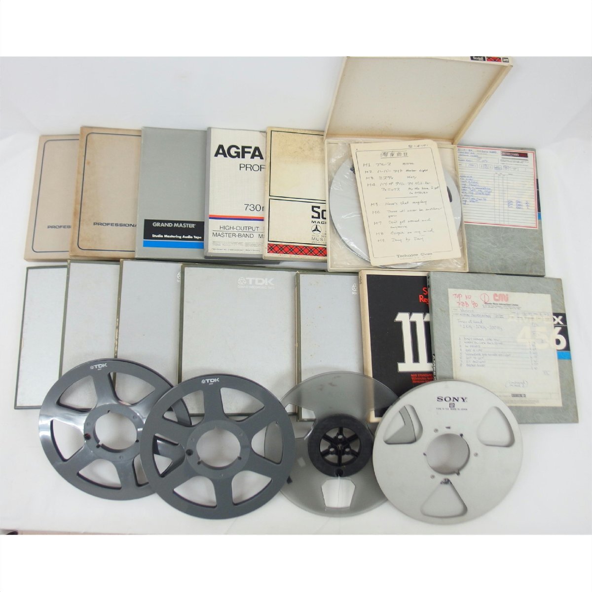1円maxell/SONY他/【使用済み】オープンリールテープ/AMPEX、Scotch