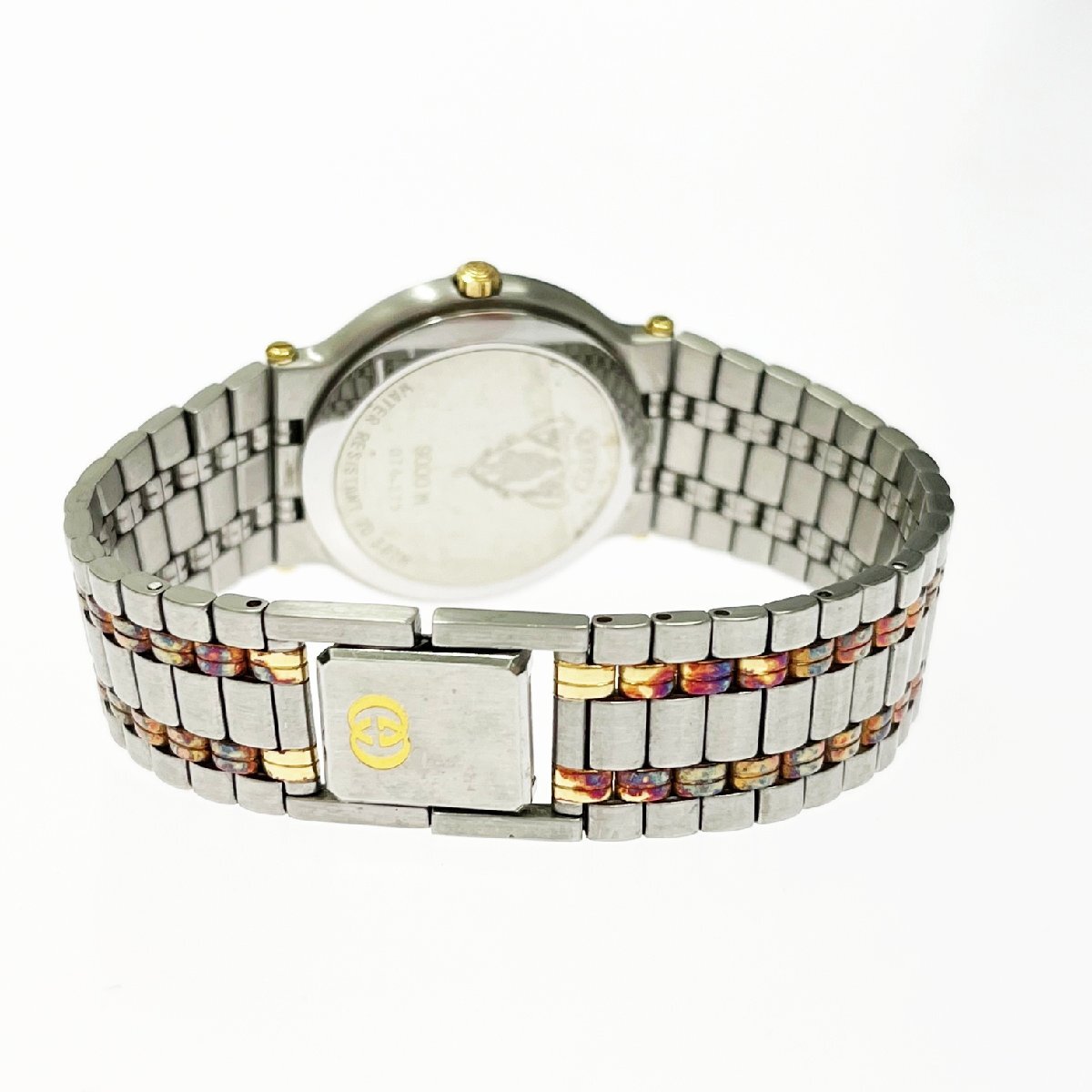 1円スタート】【箱付き・訳あり品】GUCCI グッチ 9000M デイト GP×SS