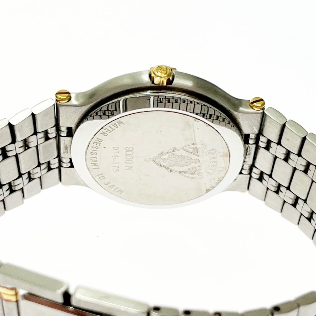 美品◎Gucci グッチ グッチスポーツ デイト メンズ ヴィンテージ腕時計 1円スタート】【箱付き・訳あり品】GUCCI グッチ 9000M デイト GP×SS