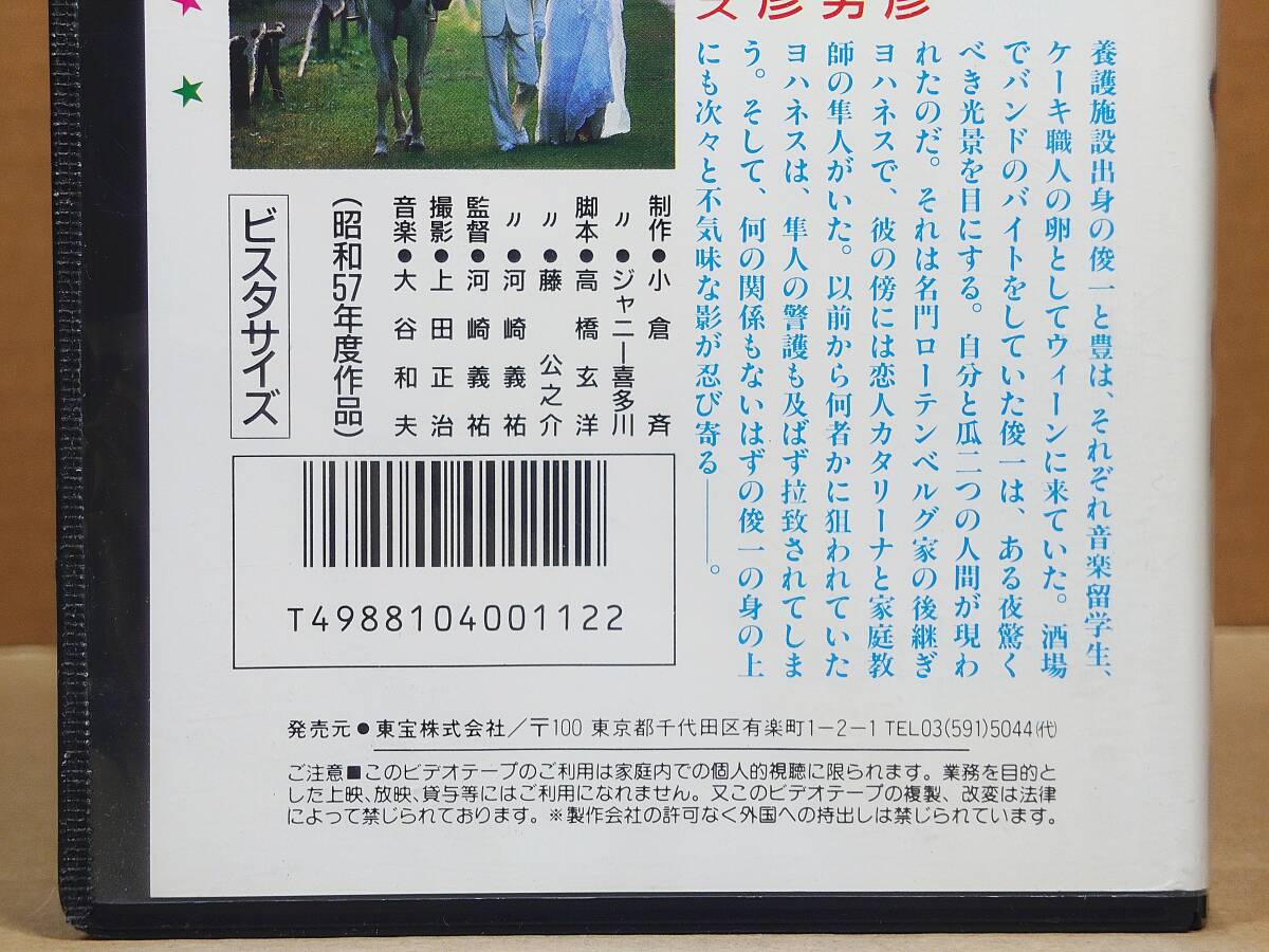 VHSビデオテープ ウィーン物語 ジェミニ・YとS -田原俊彦野村義男近藤真彦 ヒロコ・グレース_4