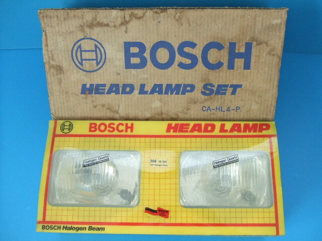 新品2個 ボッシュ 角目4灯 ロービーム ヘッドライト H4バルブ ヘッド