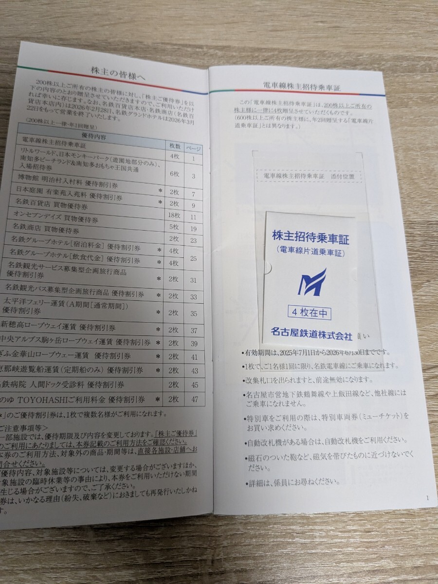 名古屋鉄道　株主優待_1