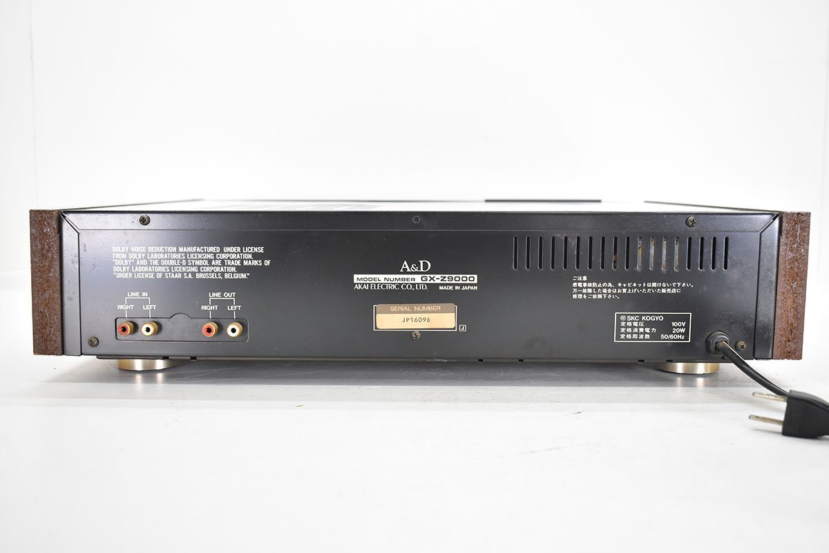 A＆D GX-Z9000 カセットデッキ[AKAI][アカイ][CASSETTE DECK][k1]18M
