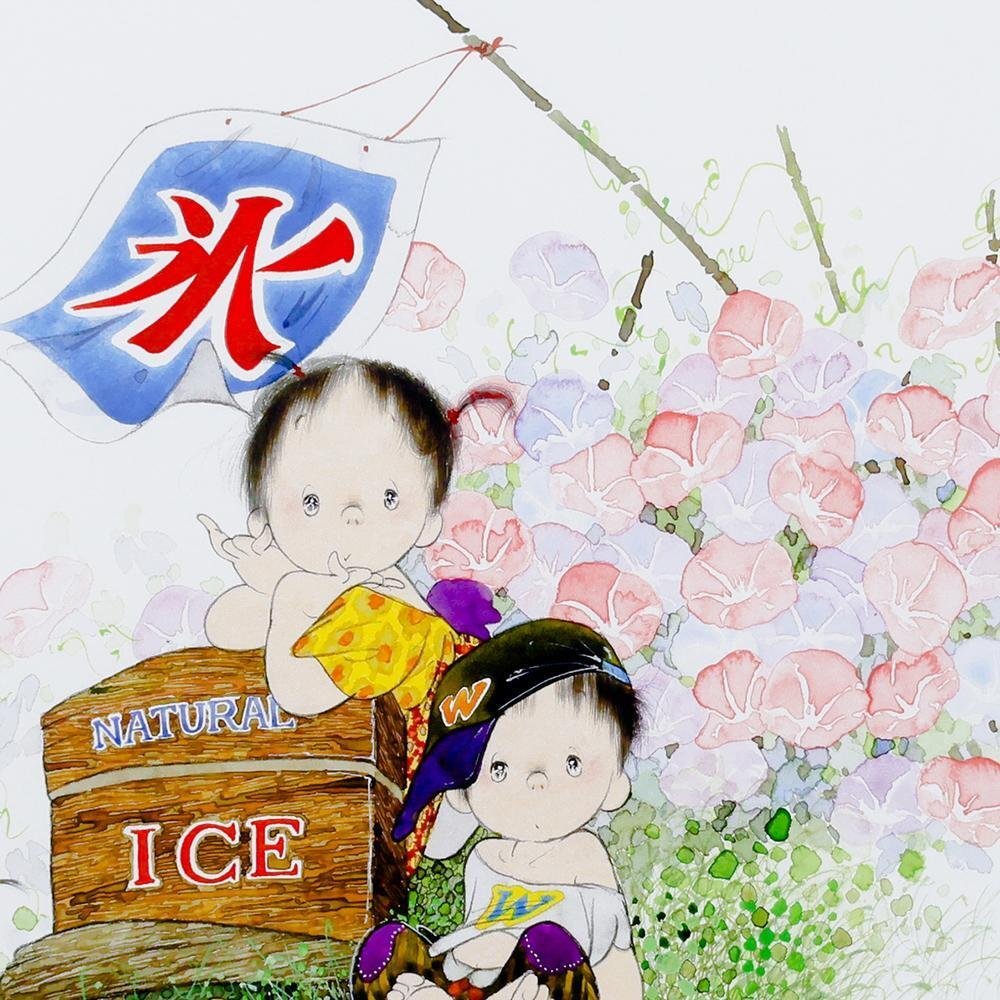 真作】【WISH】中島潔「夏の夢」セリグラフ 証明シール 〇国内外高評価